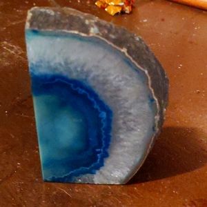 Blue turquoise Agate bookend
